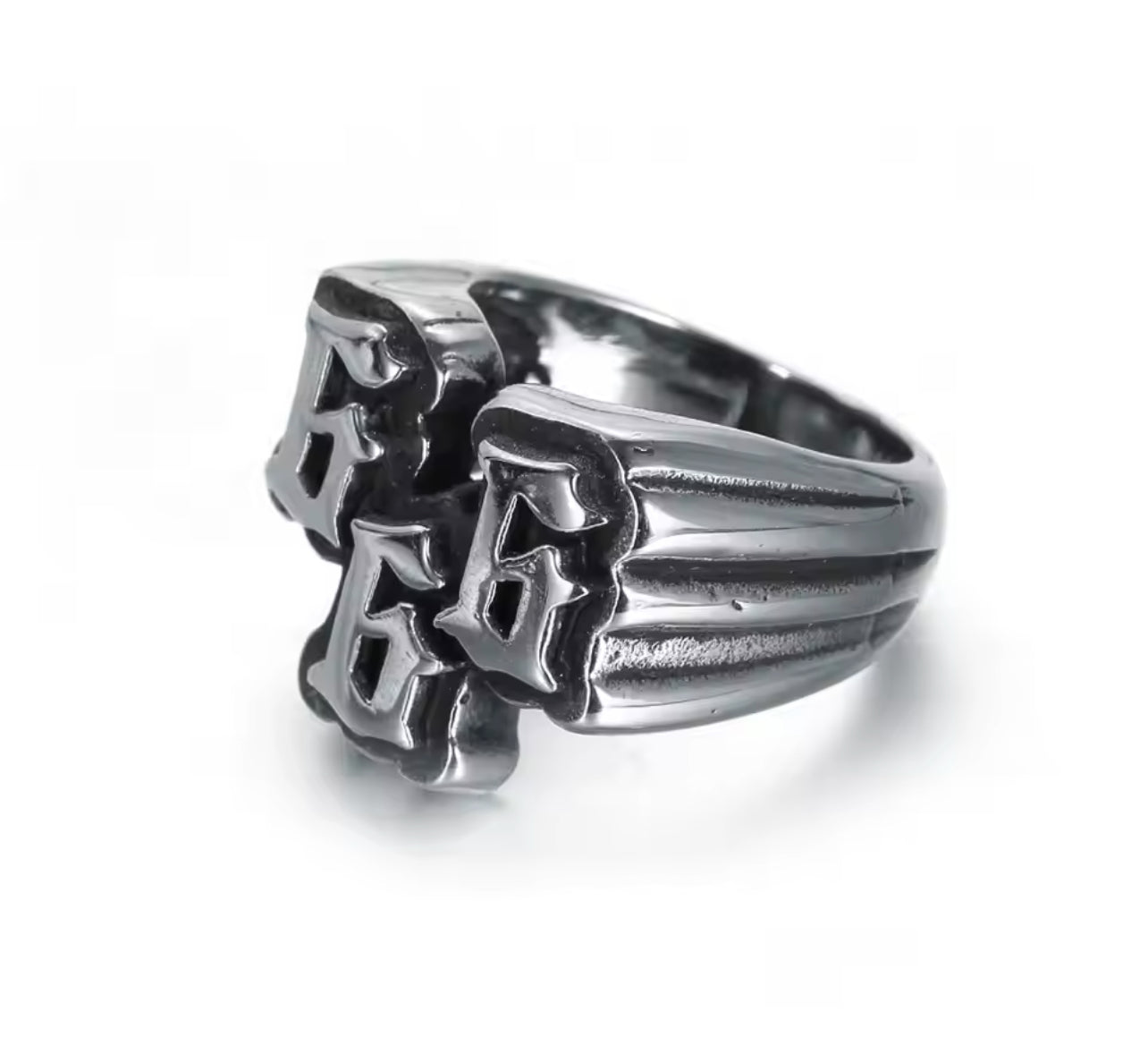 SILVER ‘666’ RING