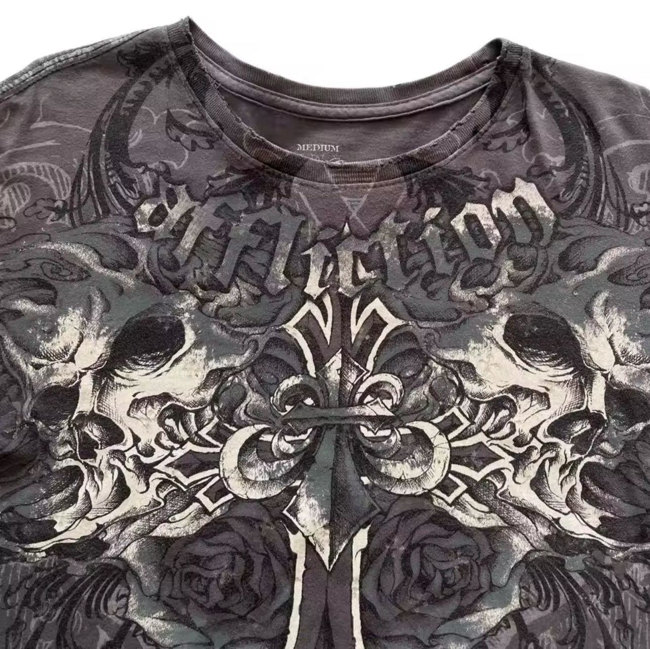 AFFLICTION GREY T-SHIRT