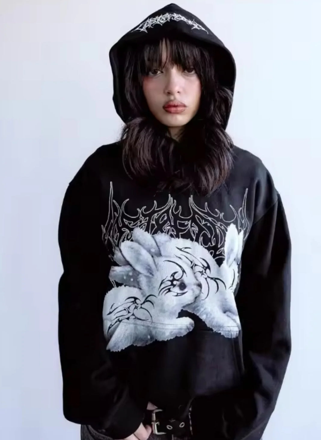 GOTHIC BUNNY HOODIE