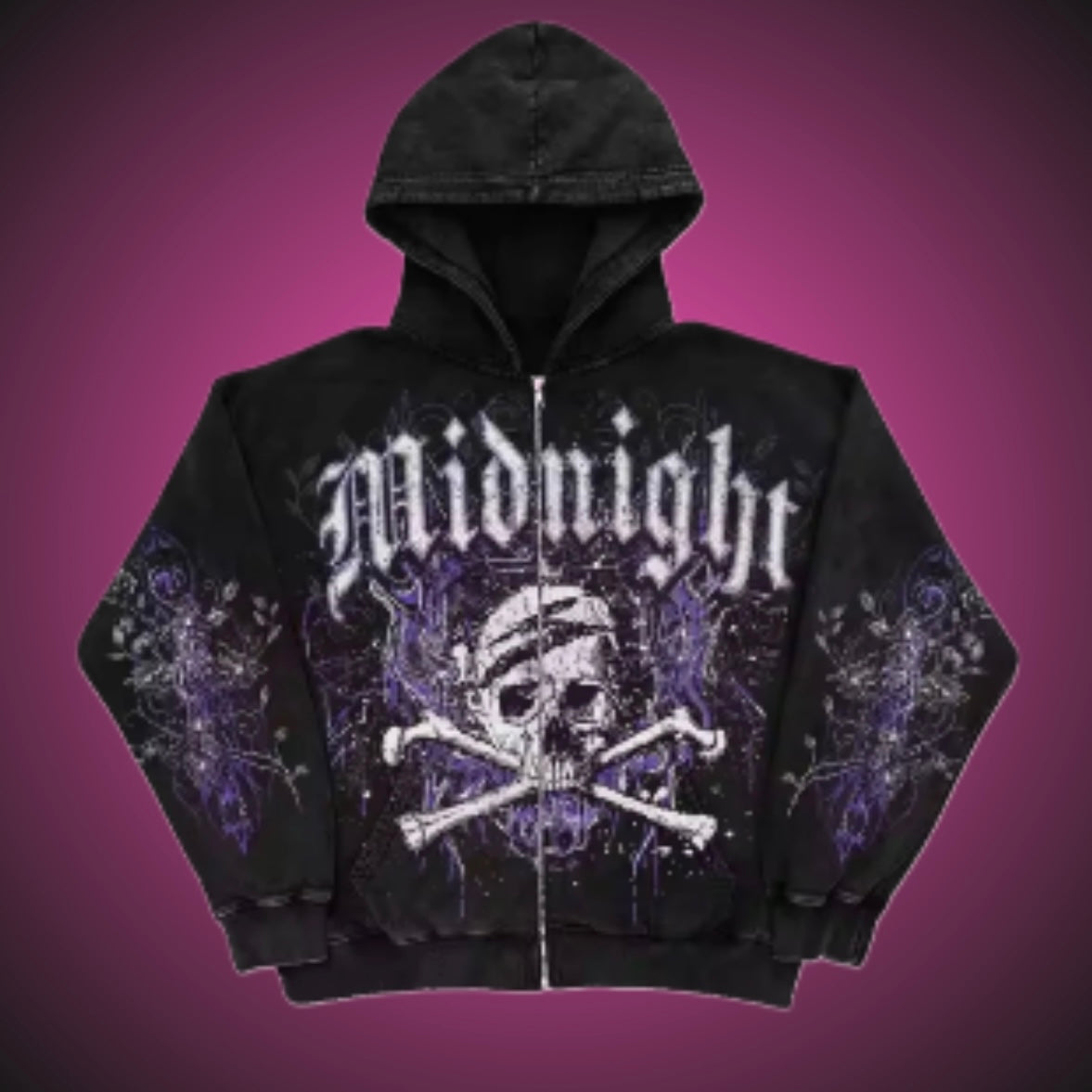 PURPLE MIDNIGHT ZIP UP