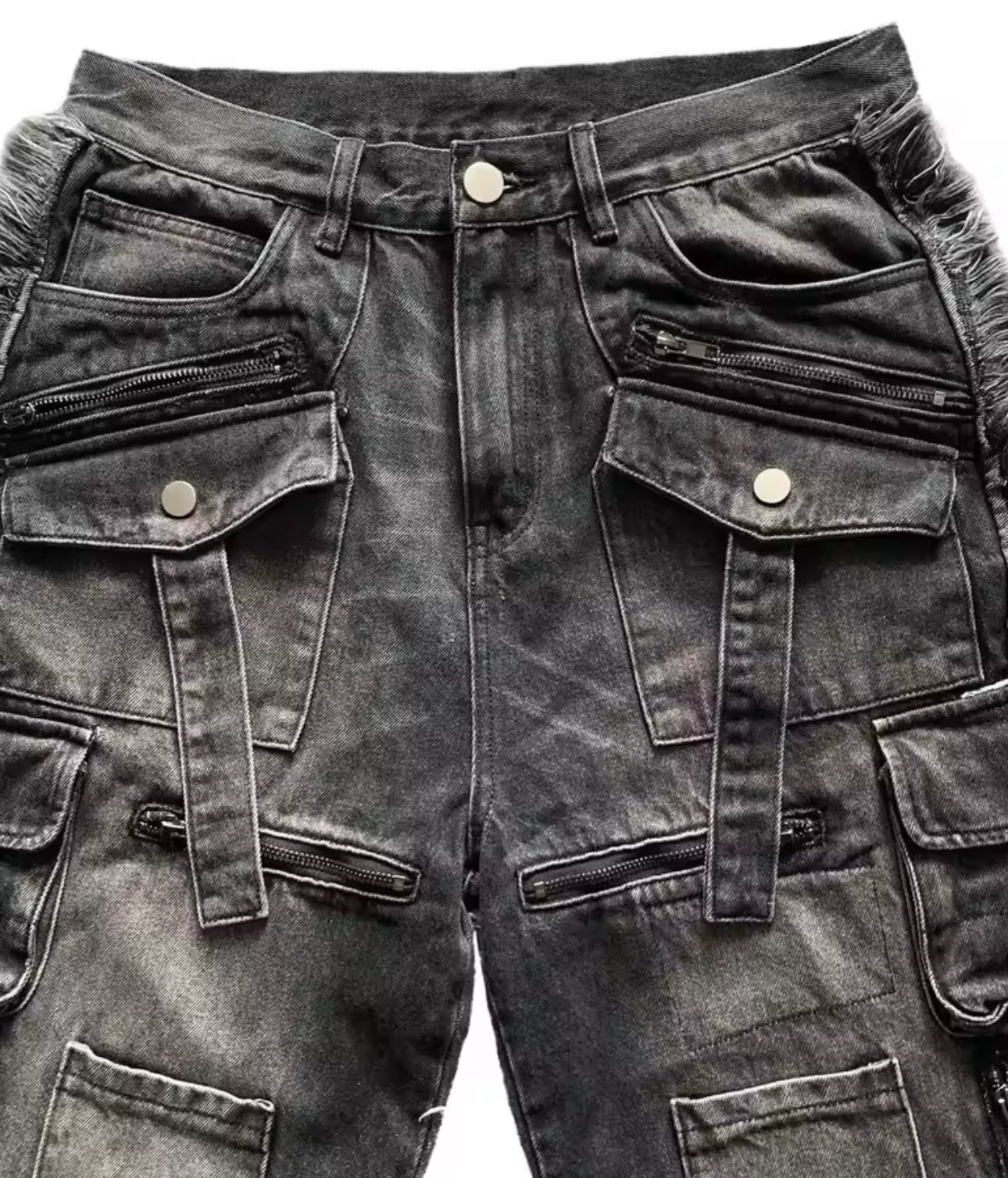 ZIP CARGO GOTH JEANS