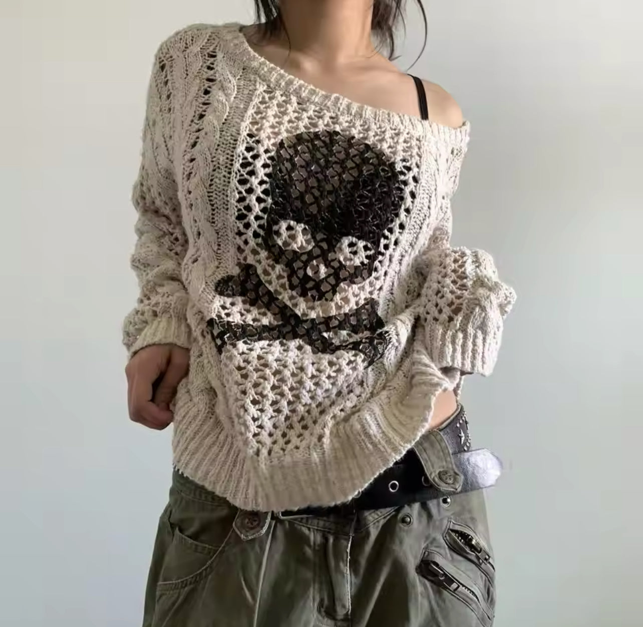 SKULL KNIT JUMPER