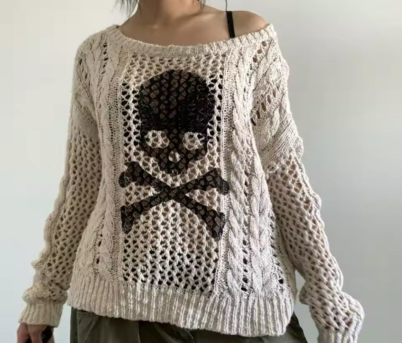 SKULL KNIT JUMPER