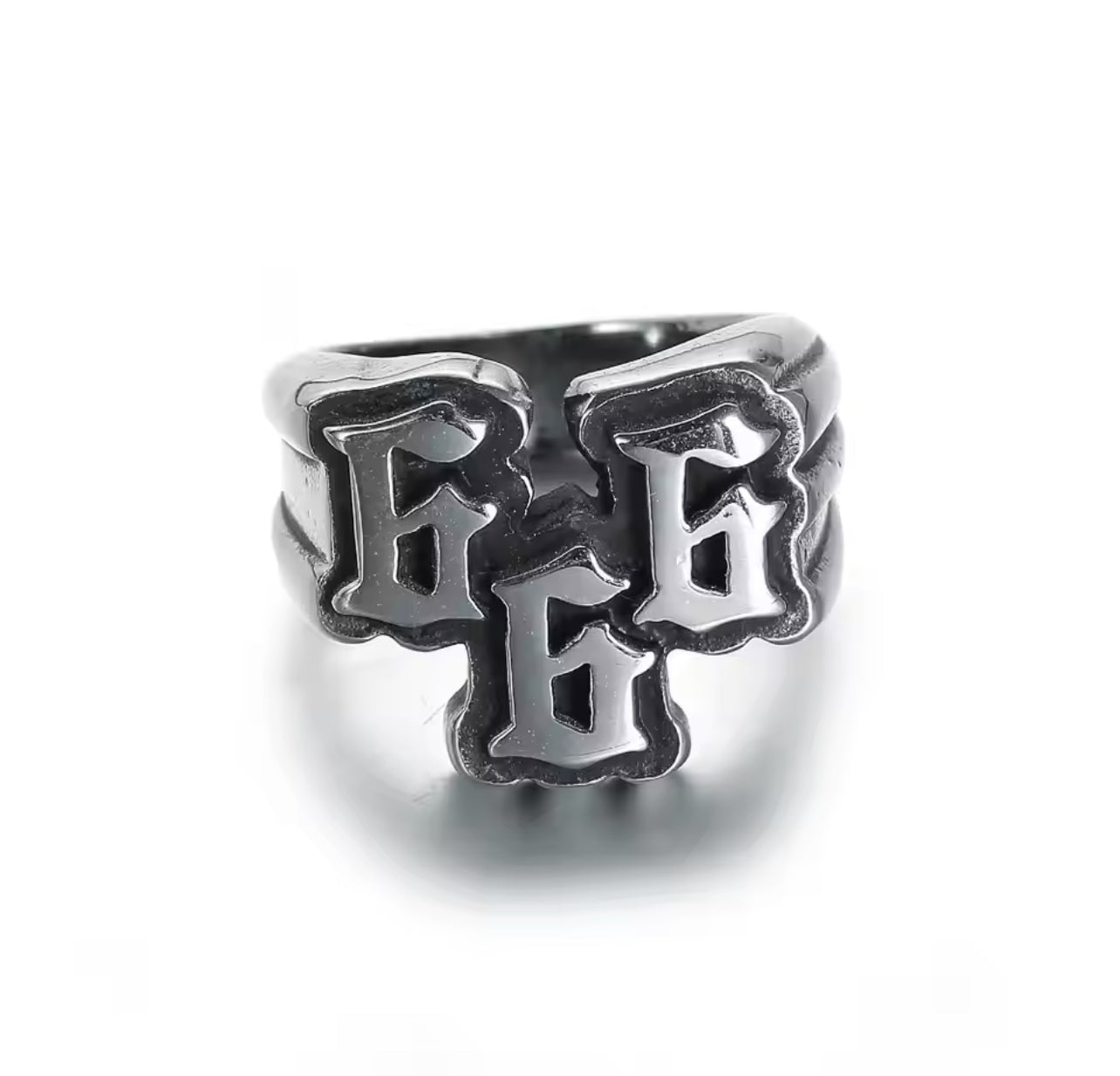 SILVER ‘666’ RING