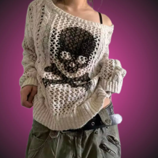 SKULL KNIT JUMPER