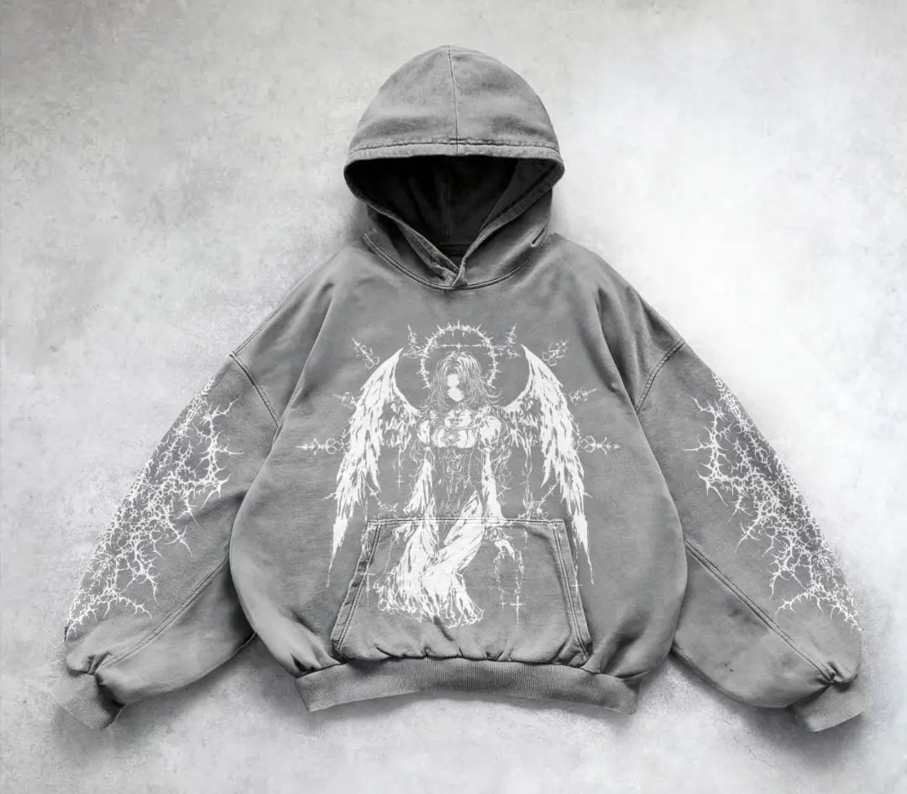 BLACK ALT ANGEL HOODIE