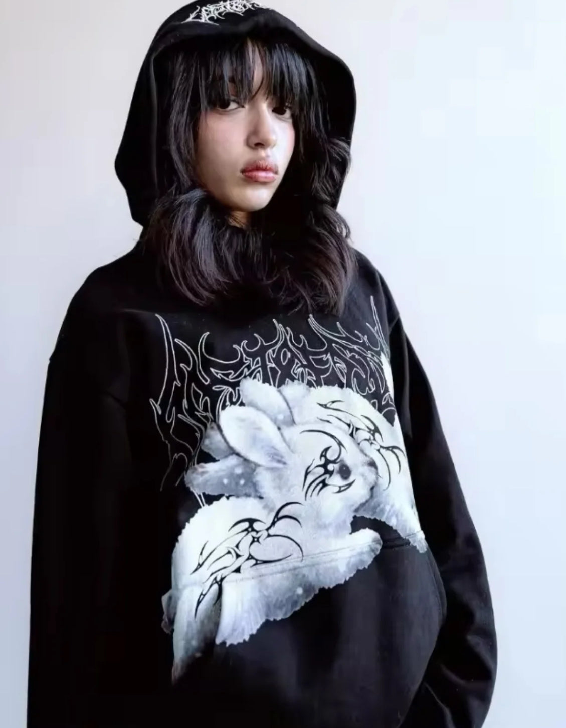 GOTHIC BUNNY HOODIE