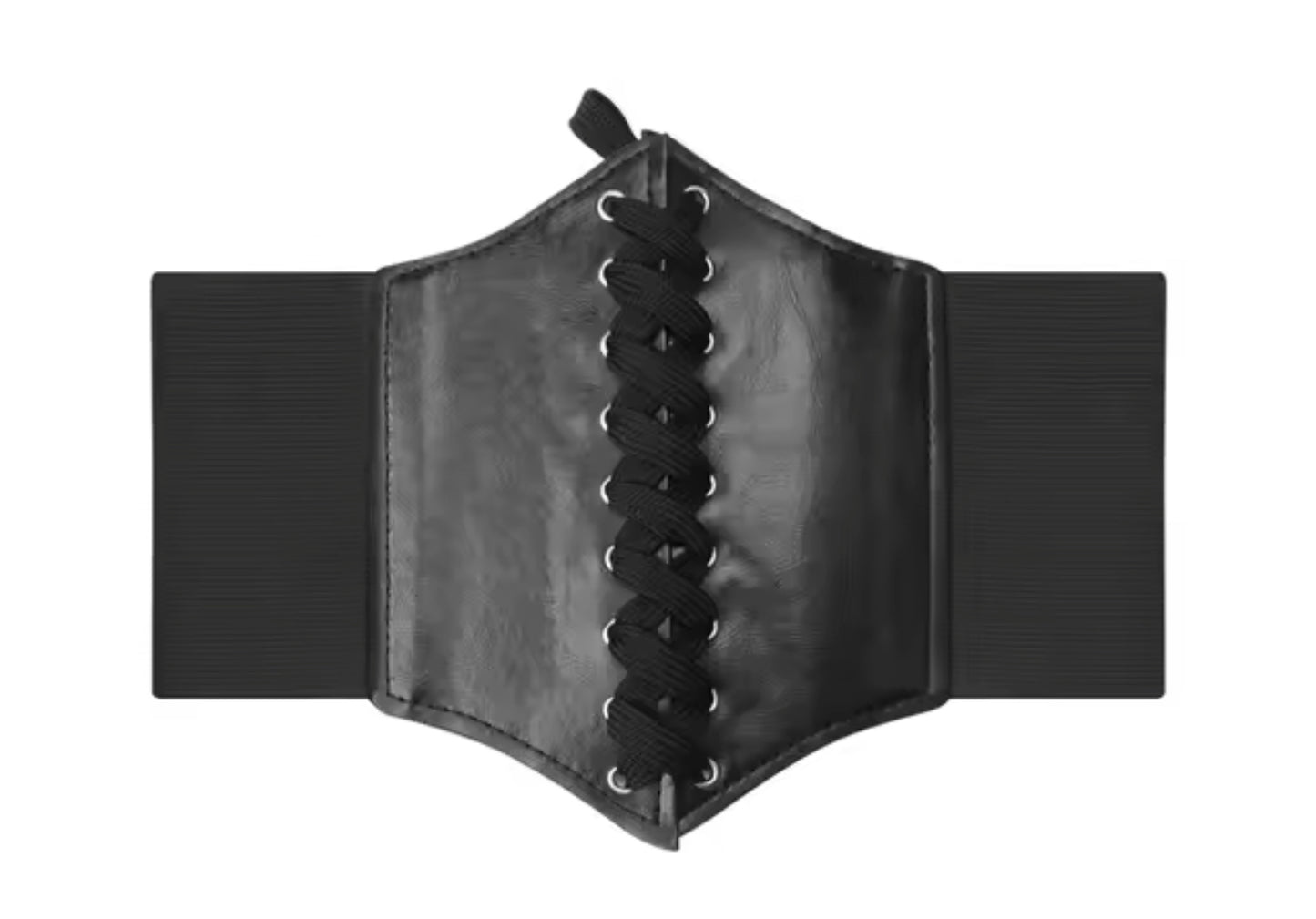 Laced Leather Belt Corset